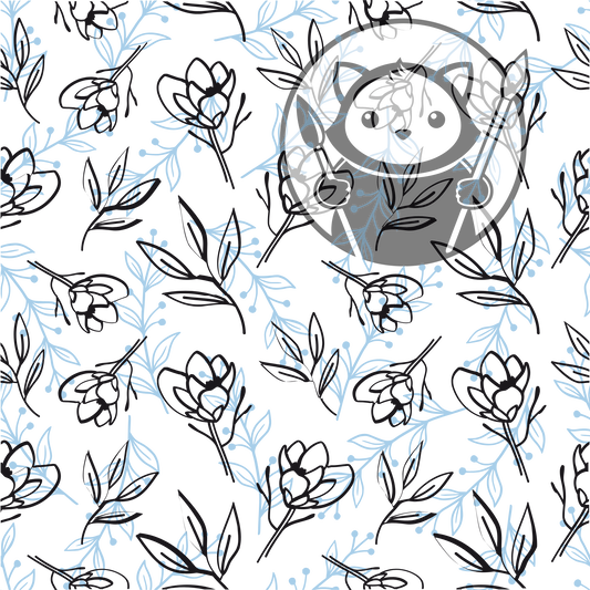 Next Level Sheet - Printed Acrylic and Plywood - Two Tone Branches Pattern