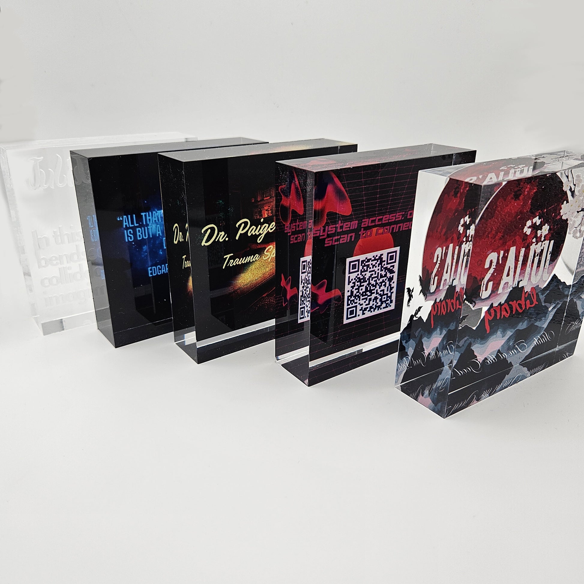 UV Printed Cast Acrylic Blocks