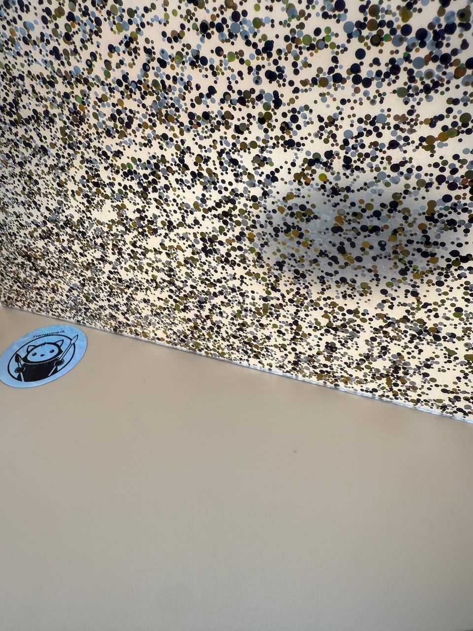 UV Reactive Gold, Balck and White Glitter Acrylic sheet for Crafts from YXE Creations Craft Hub