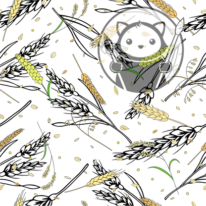 Next Level Sheet - Printed Acrylic and Plywood - Wheat and Wheat  Pattern