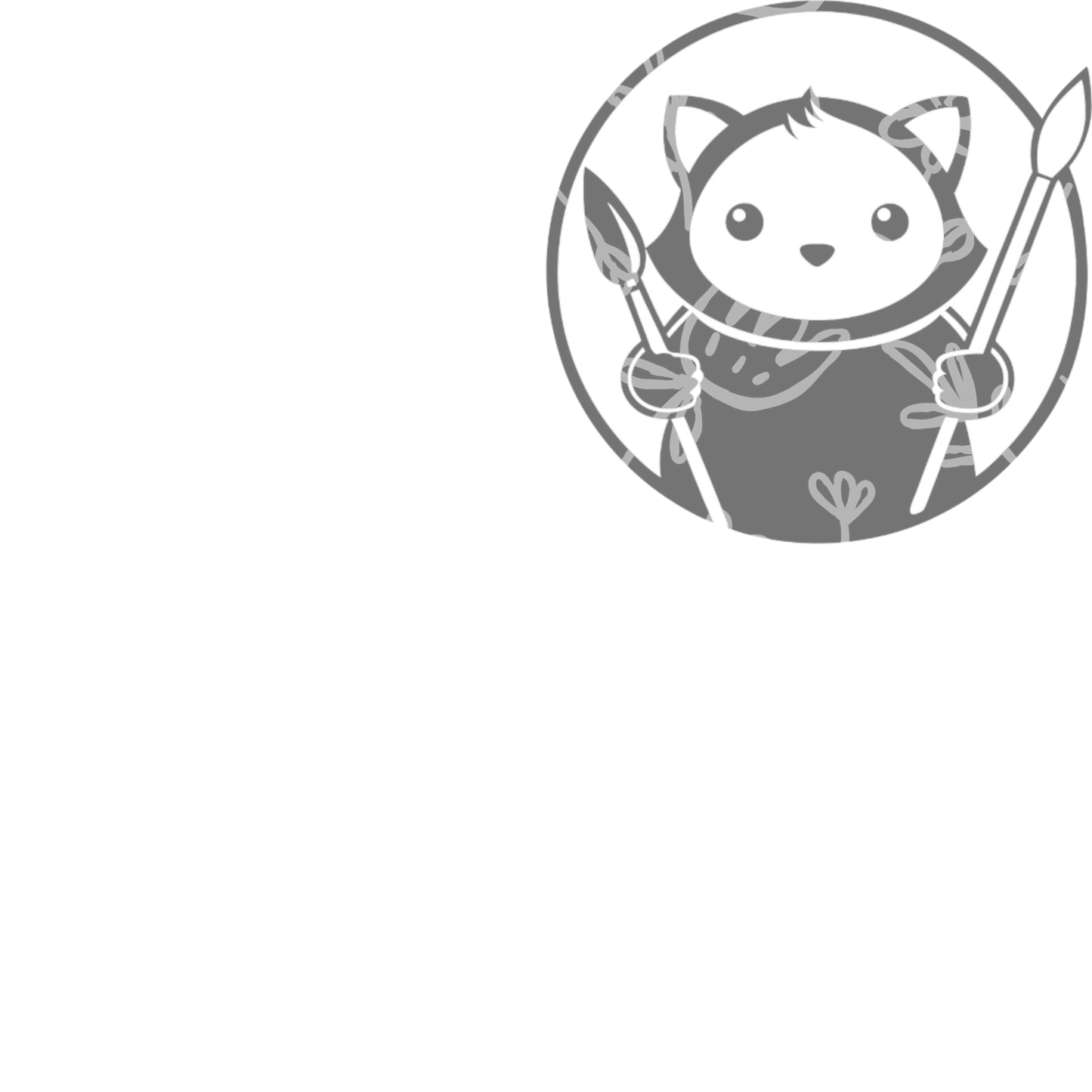 Next Level Sheet - Printed acrylic and Plywood - White Flowers - Pattern