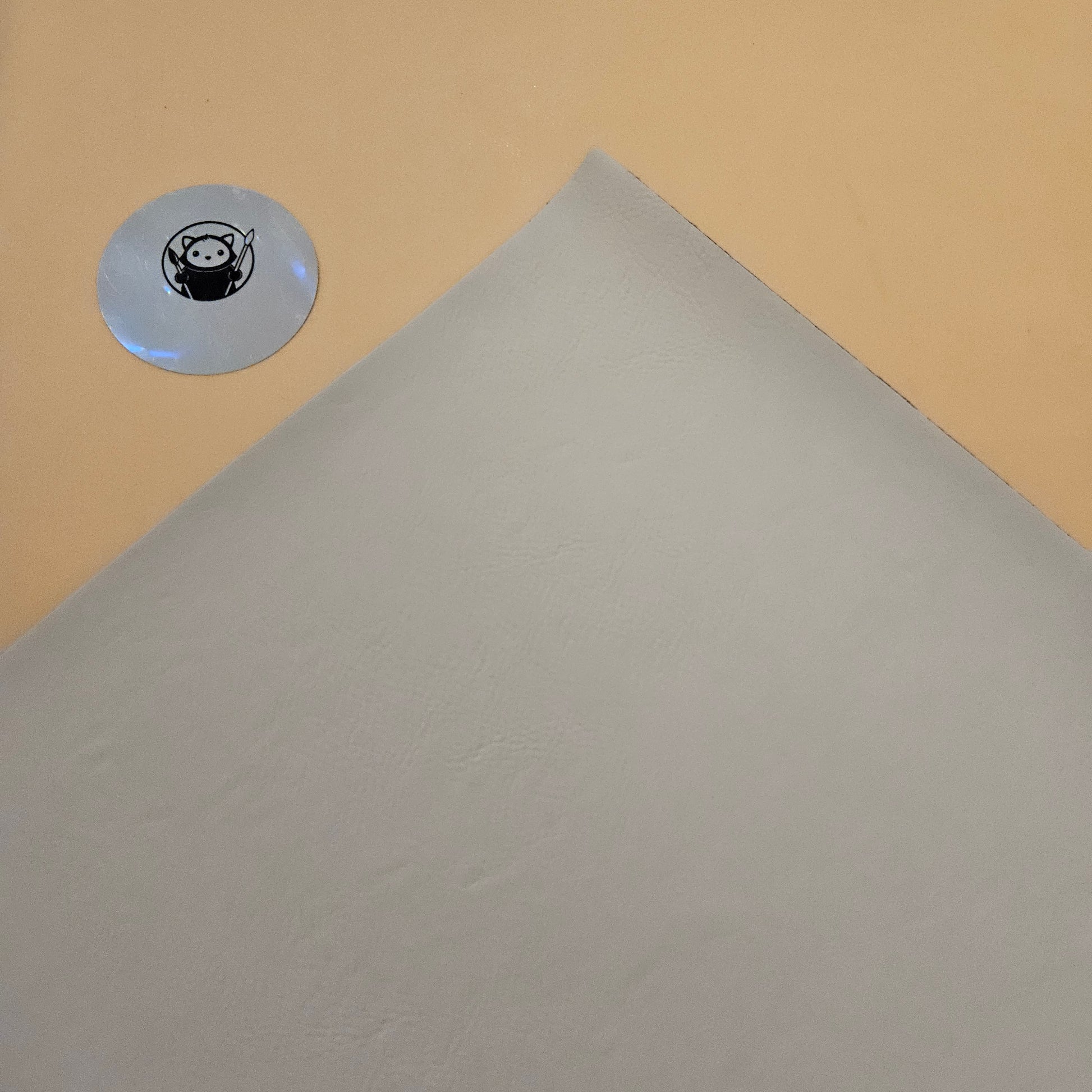 White  - Engraves Black - Leatherette Sheet – PU Material -  Corner