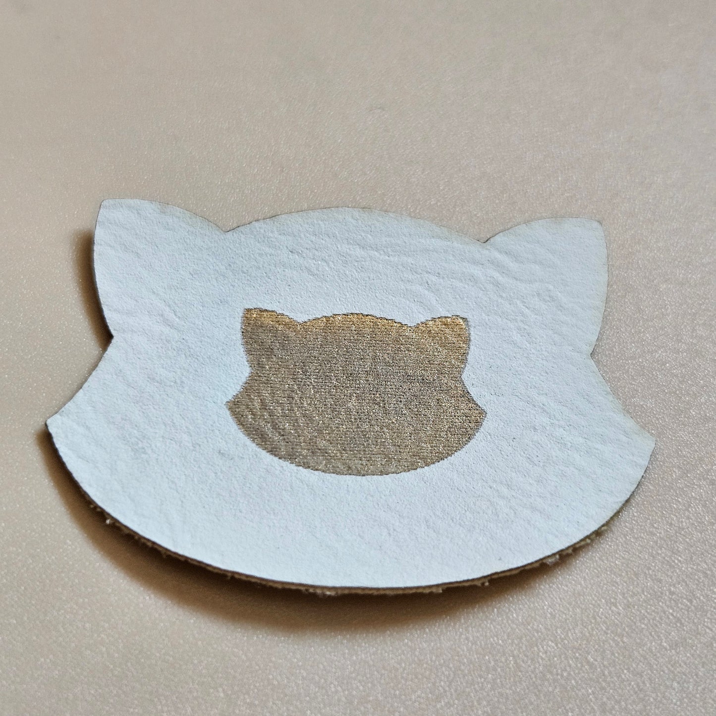 White - Engraves Gold - Leatherette Sheet – PU Material