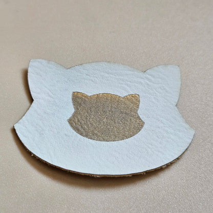 White - Engraves Gold - Leatherette Sheet – PU Material