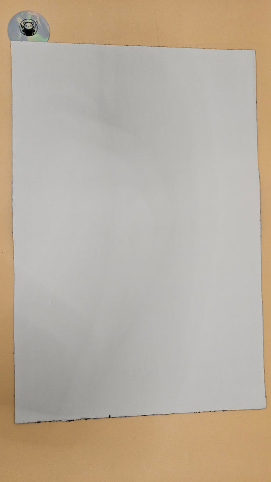 White - Engraves Gold - Leatherette Sheet – PU Material - Sheet