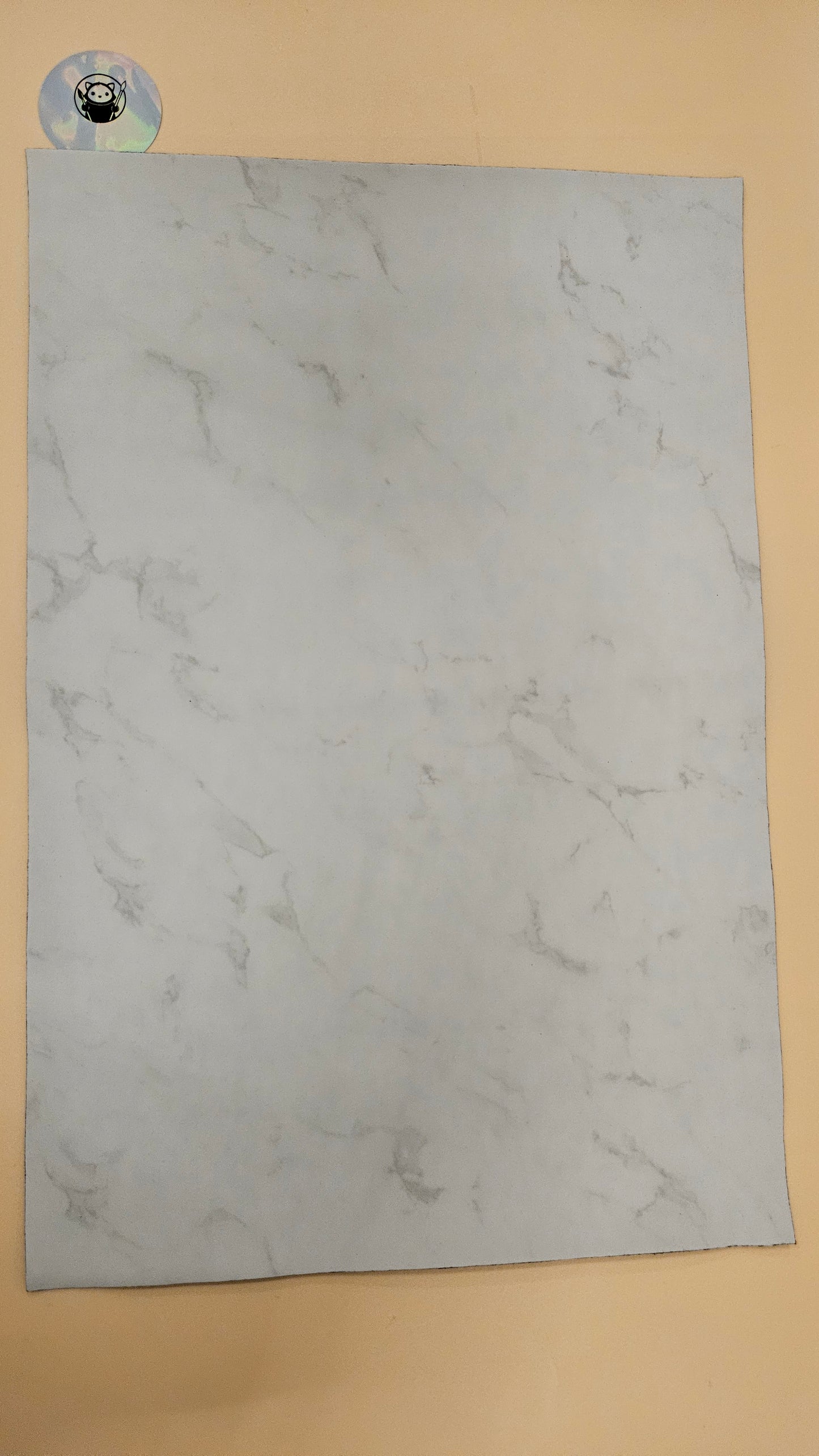 White Marble - Engraves Black - Leatherette Sheet – PU Material -  Sheet