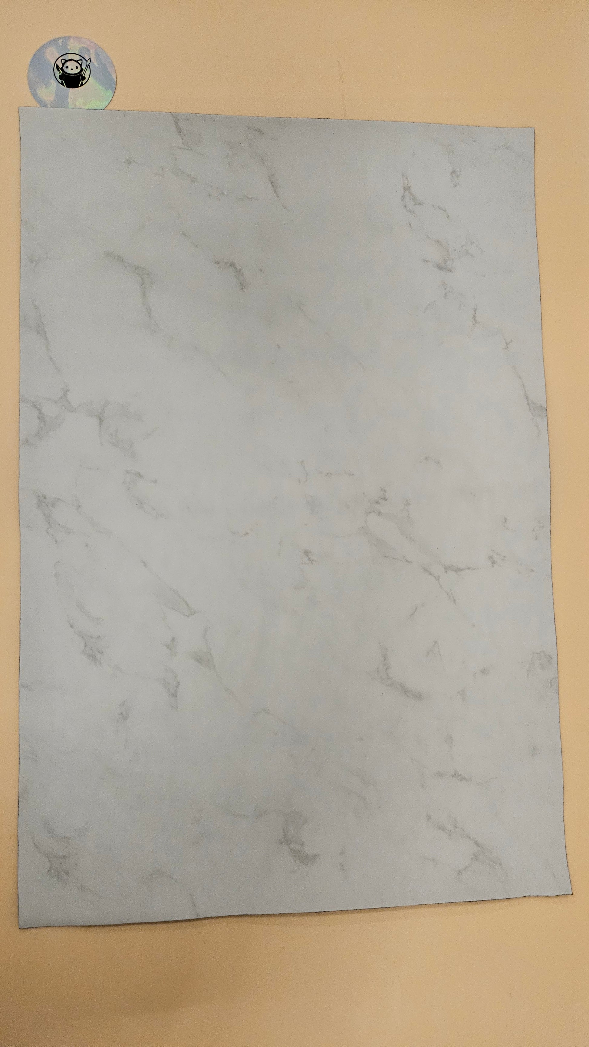 White Marble - Engraves Black - Leatherette Sheet – PU Material -  Sheet