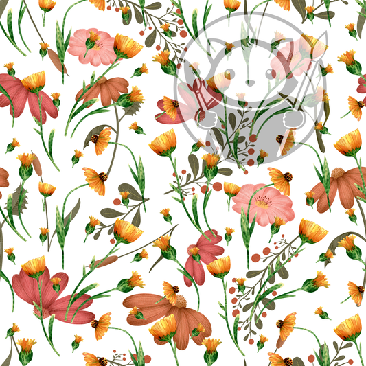 Next Level Sheet - Printed Acrylic and Plywood - Wildflowers Wildflowers Pattern