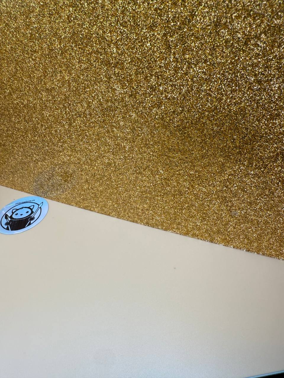 YXE Creations Craft Hub Glitter Acrylic Sheet - Gold