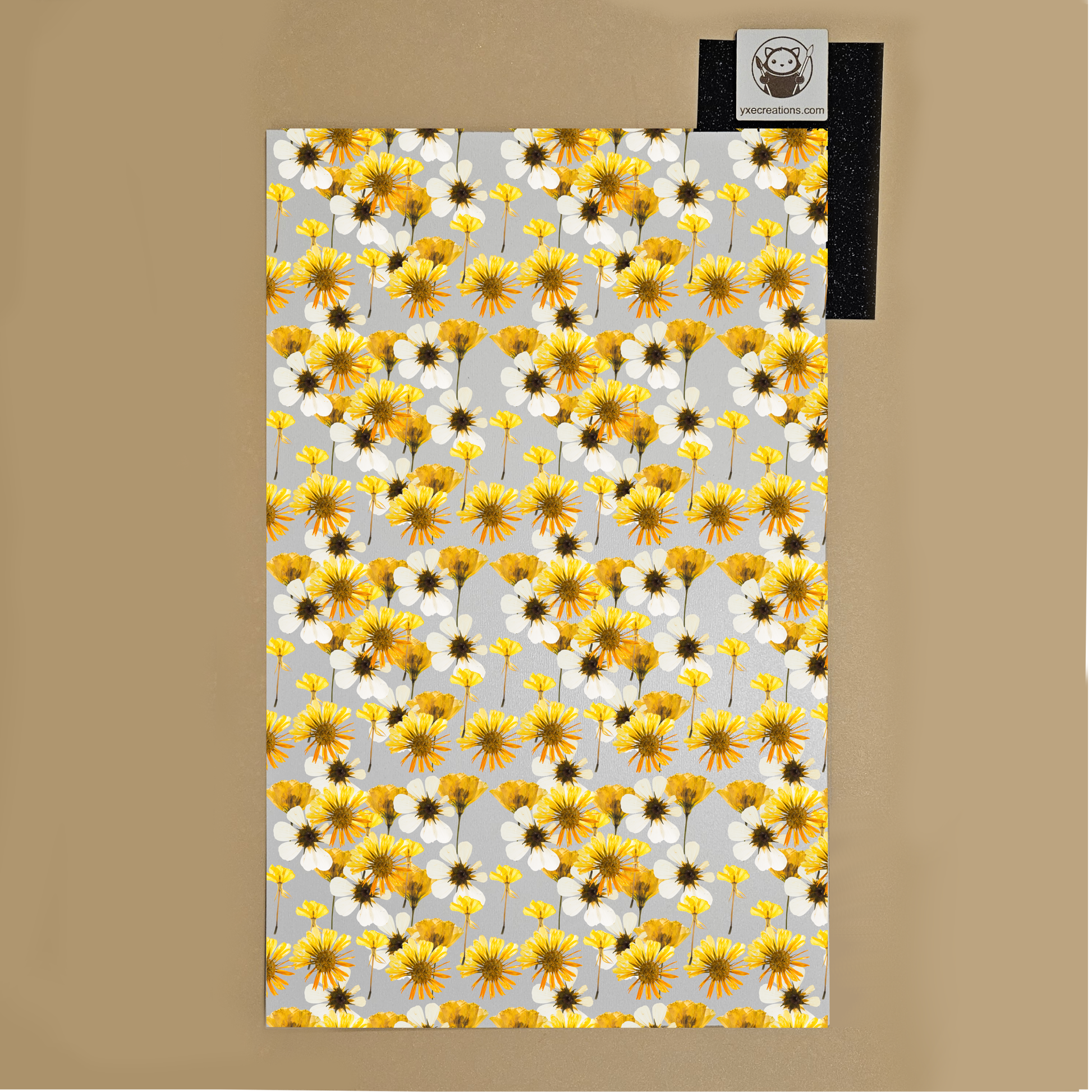 Next Level Sheet - Printed Acrylic and Plywood - Yellow Flowers Garden Preview