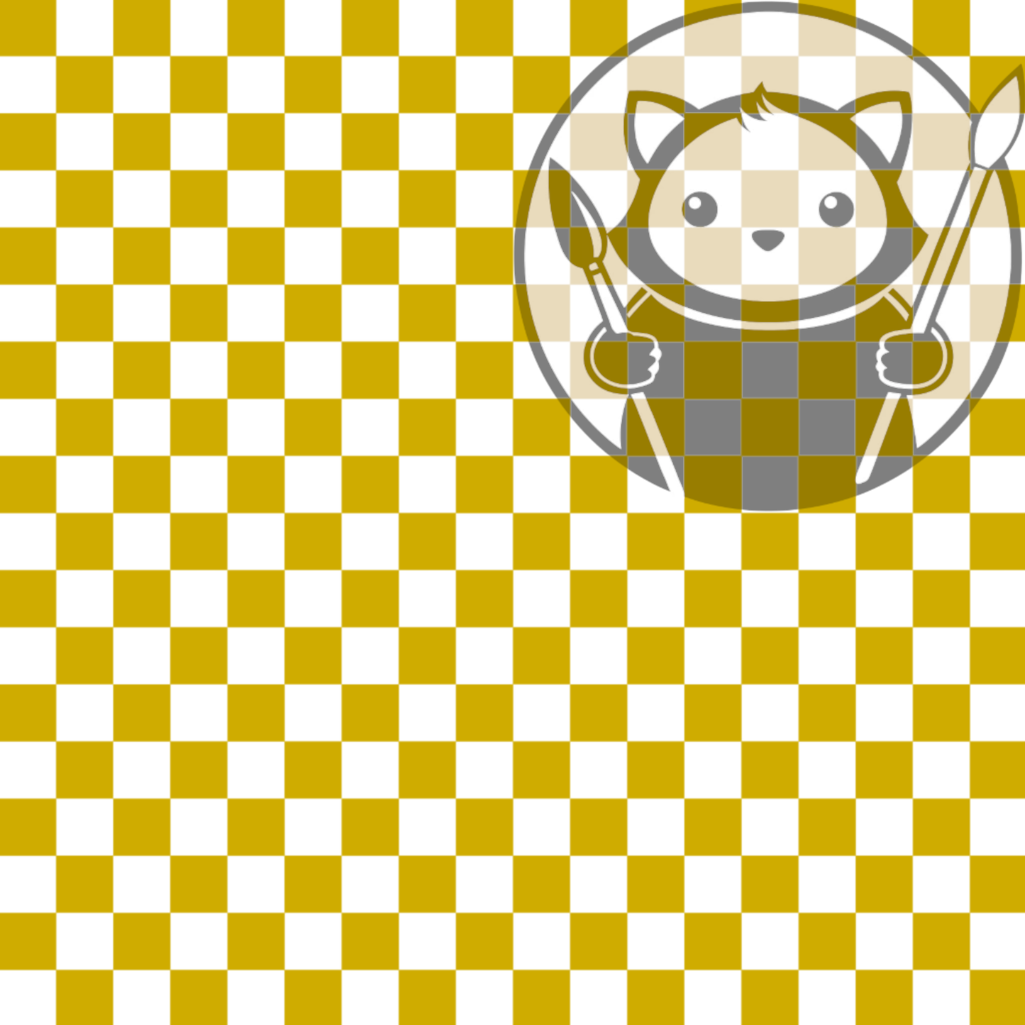 Next Level Sheet - UV Printed Plywood and Acrylic Sheets - Yellow Checkers - Pattern