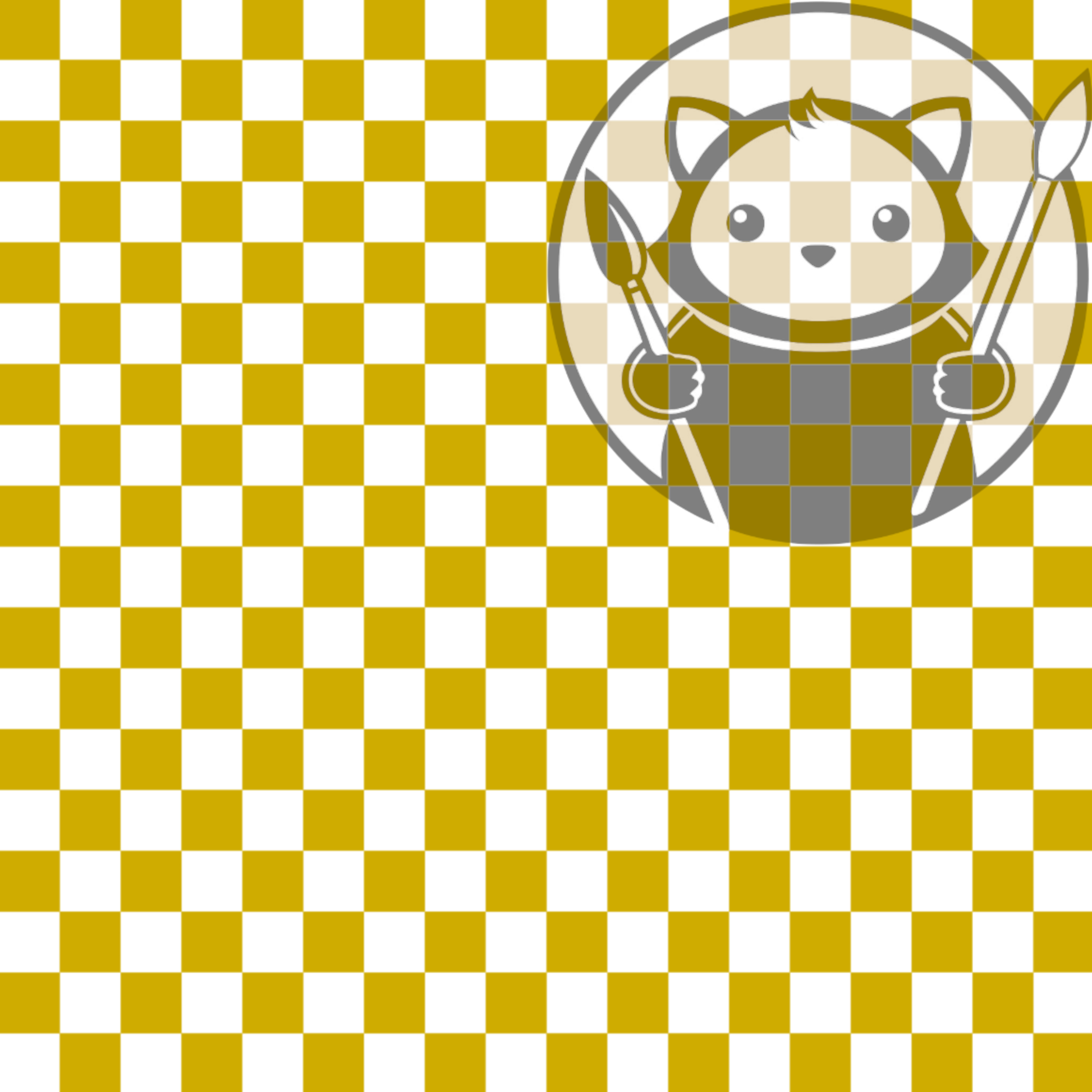 Next Level Sheet - UV Printed Plywood and Acrylic Sheets - Yellow Checkers - Pattern