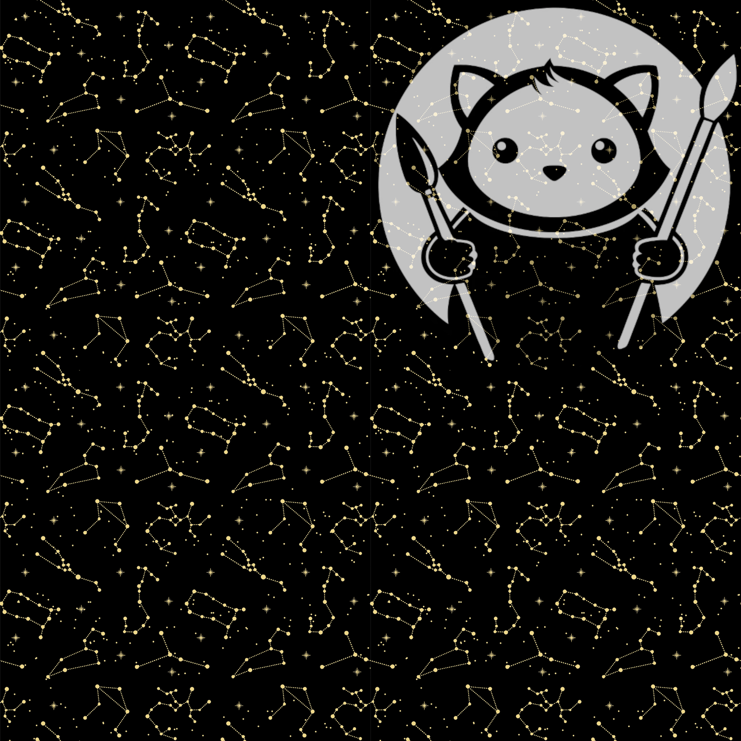 Next Level Sheet - Printed Acrylic and Plywood Sheets - Zodiac Gold - Pattern