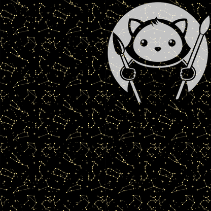 Next Level Sheet - Printed Acrylic and Plywood Sheets - Zodiac Gold - Pattern