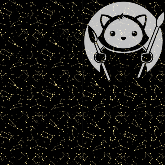 Next Level Sheet - Printed Acrylic and Plywood Sheets - Zodiac Gold - Pattern