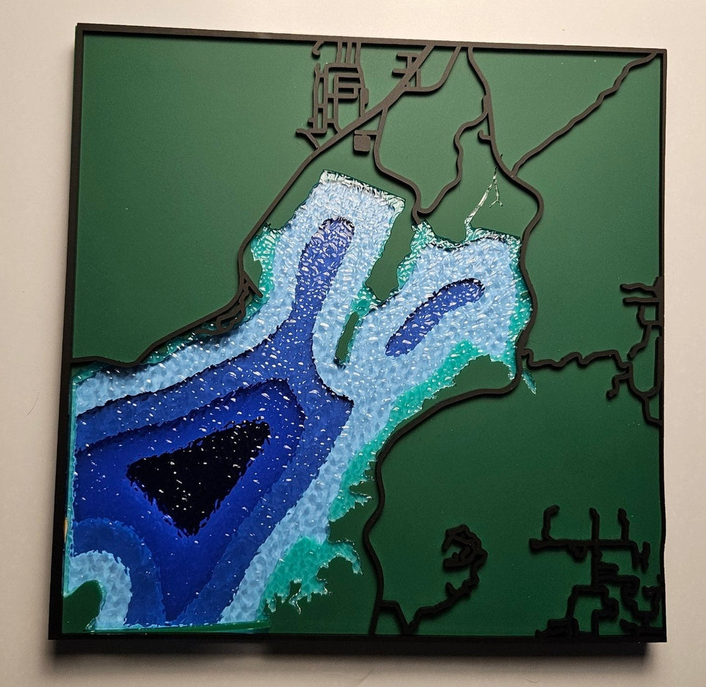 Layered Lake Depth Map