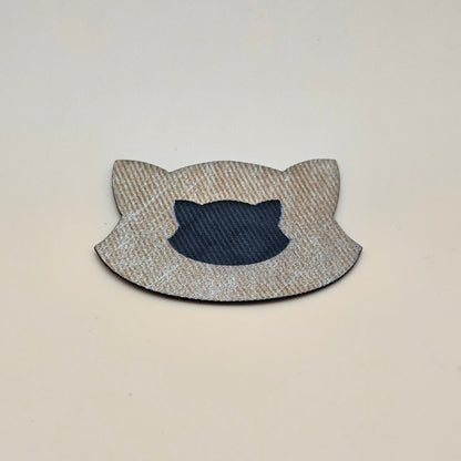 Beige / Engraves Black - Denim Texture - Leatherette Sheet - PU Material