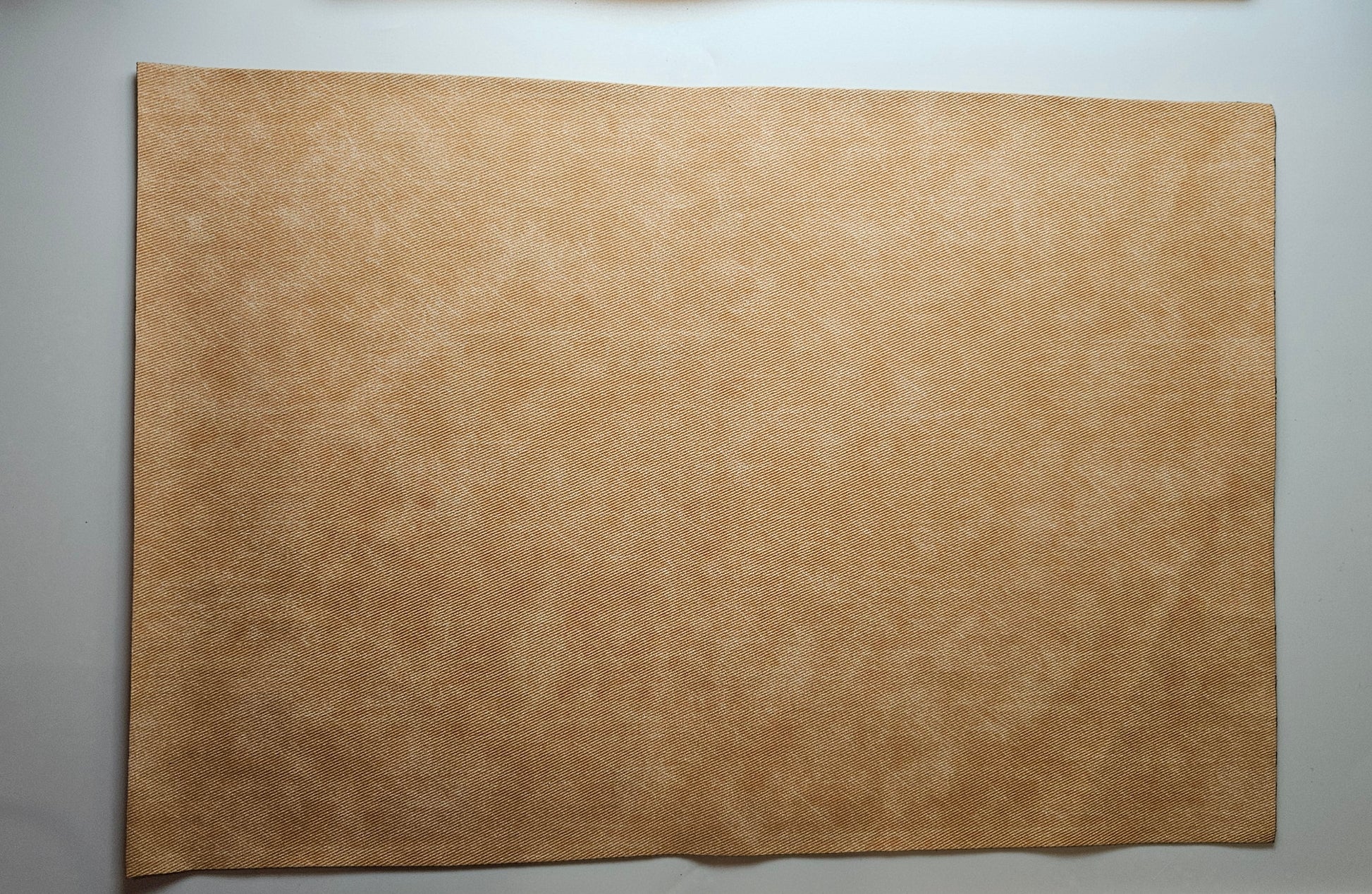 Beige / Engraves Black - Denim Texture - Leatherette Sheet - PU Material (view 3)