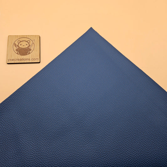 Blue / Engraves Black - Basketball Texture - Leatherette Sheet - PU Material (view 2)