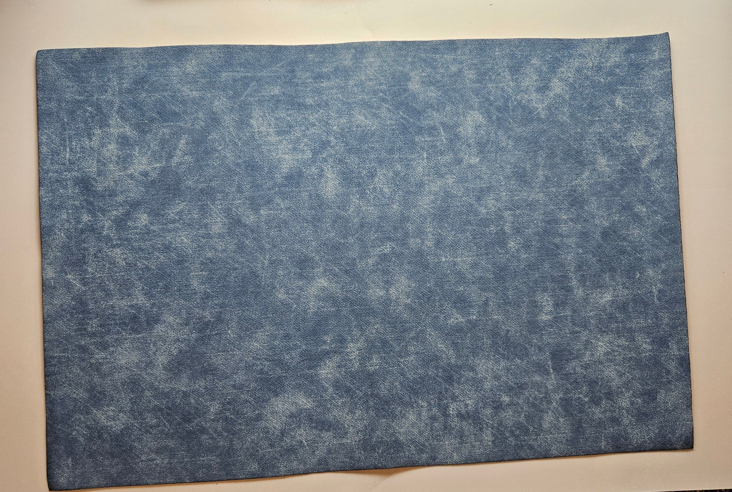 Blue / Engraves Black - Denim Texture - Leatherette Sheet - PU Material (view 3)