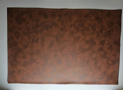 Brown / Engraves Black - Matte Vintage - Leatherette Sheet - PU Material (view 2)