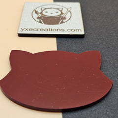 burgundy dual finish acrylic sheet sample