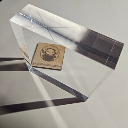 clear acrylic block