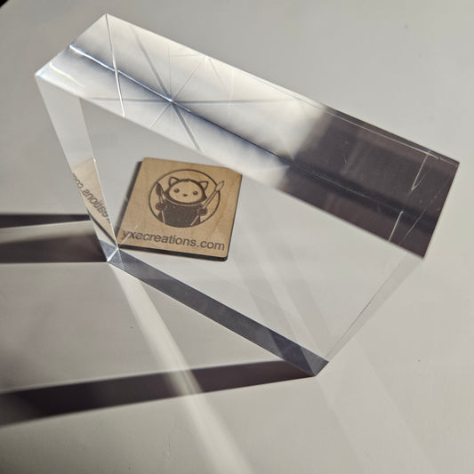 clear acrylic block