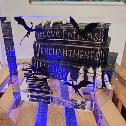 clear acrylic blocks with vynil application