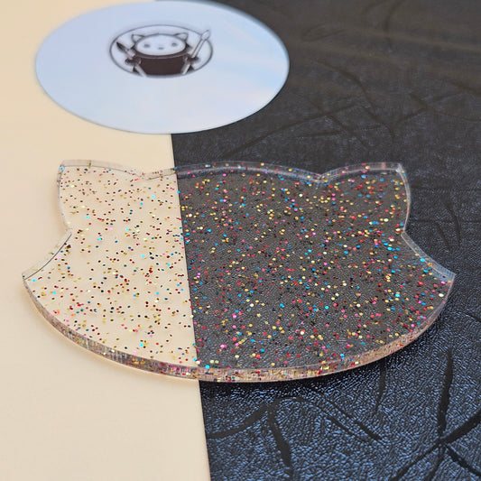 confetti glitter acrylic swatch