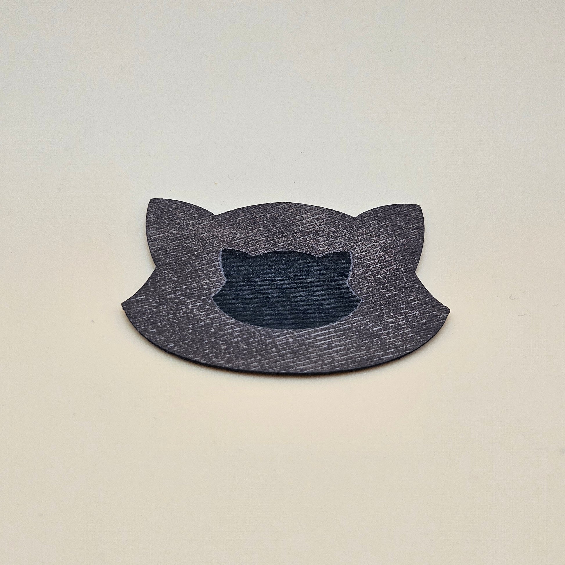 Dark Brown / Engraves Black - Denim Texture - Leatherette Sheet - PU Material
