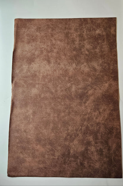 Dark Brown / Engraves Black - Denim Texture - Leatherette Sheet - PU Material (view 3)