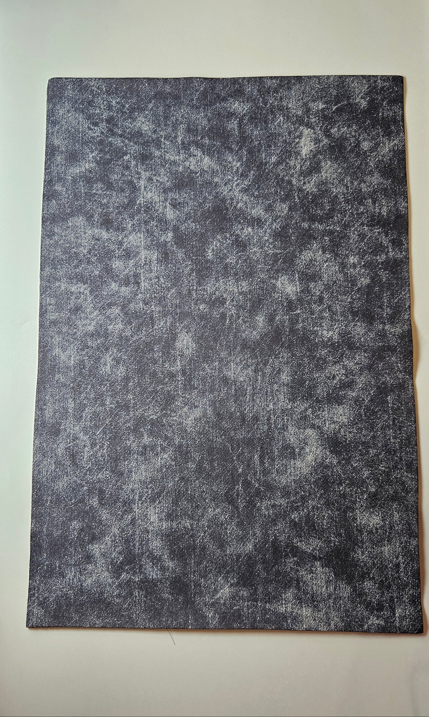 Dark Gray / Engraves Black - Denim Texture - Leatherette Sheet - PU Material (view 3)