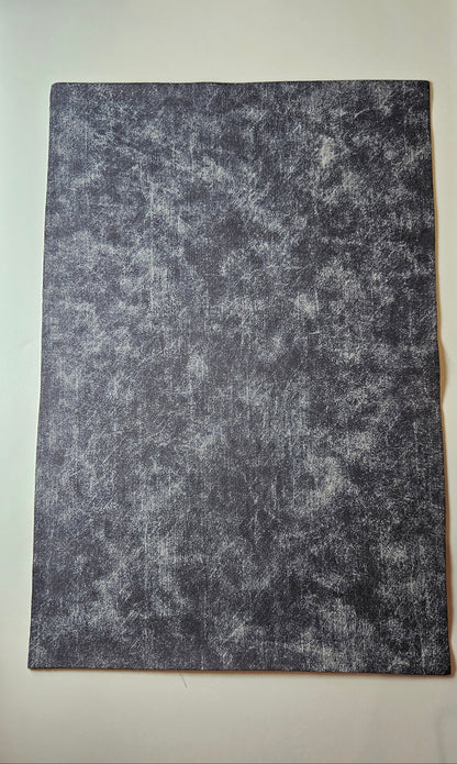 Dark Gray / Engraves Black - Denim Texture - Leatherette Sheet - PU Material (view 3)