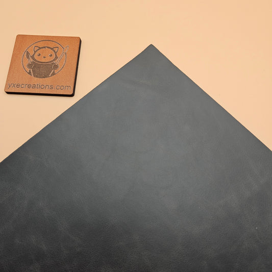 Dark Grey - Engraves Black - Glossy Leatherette Sheet – PU Material (view 2)