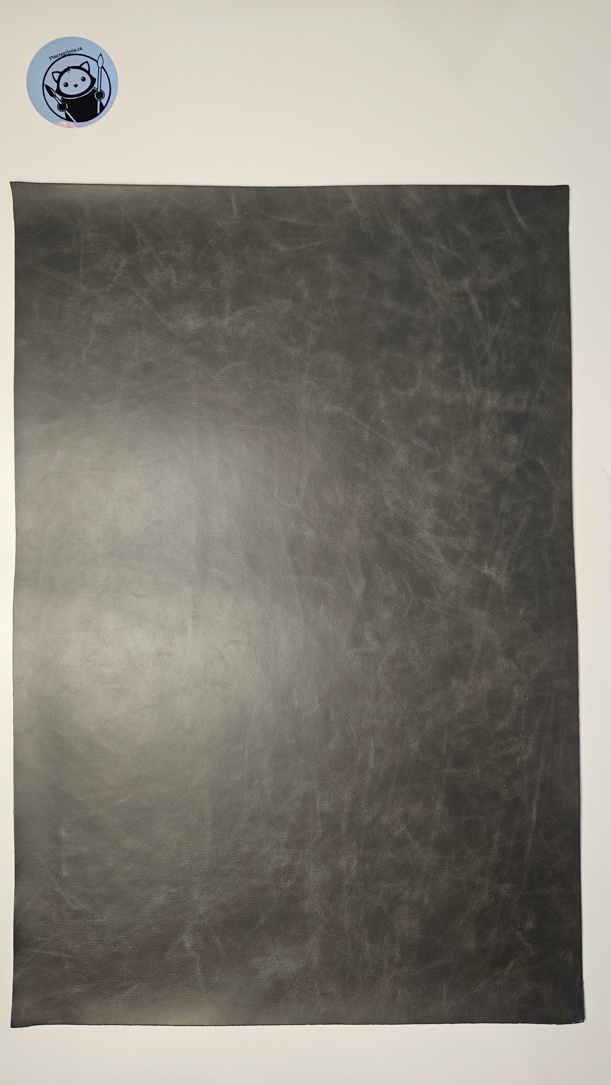 Dark Grey - Engraves Black - Glossy Leatherette Sheet – PU Material (view 4)