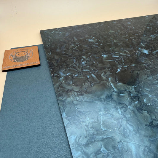 Designer Acrylic - Crystal Pearl Acrylic - Black (view 2)
