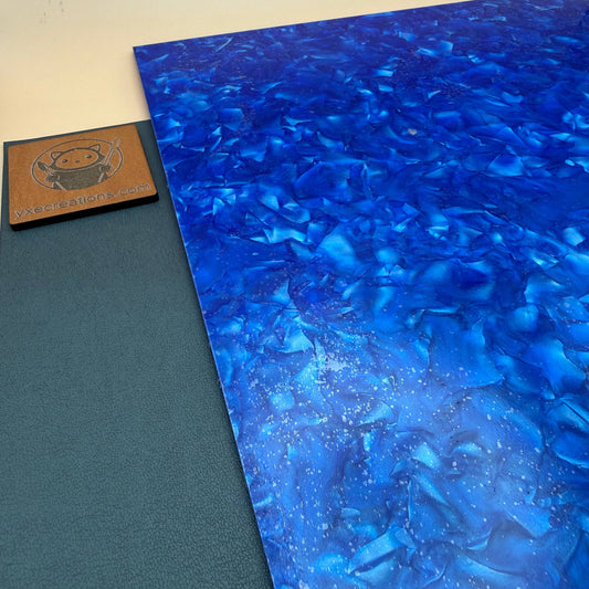 Designer Acrylic - Crystal Pearl Acrylic - Blue (view 2)