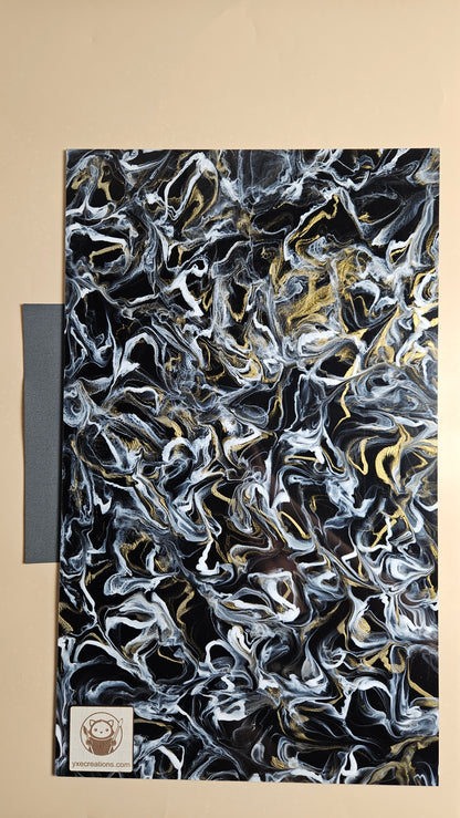 Designer Acrylic - Molten Marble  - Black (view 2)