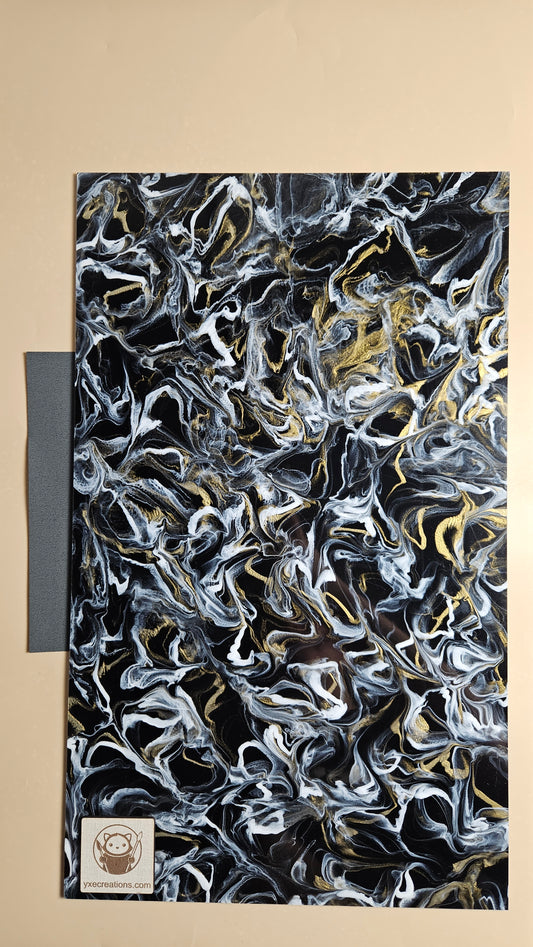 Designer Acrylic - Molten Marble  - Black (view 2)