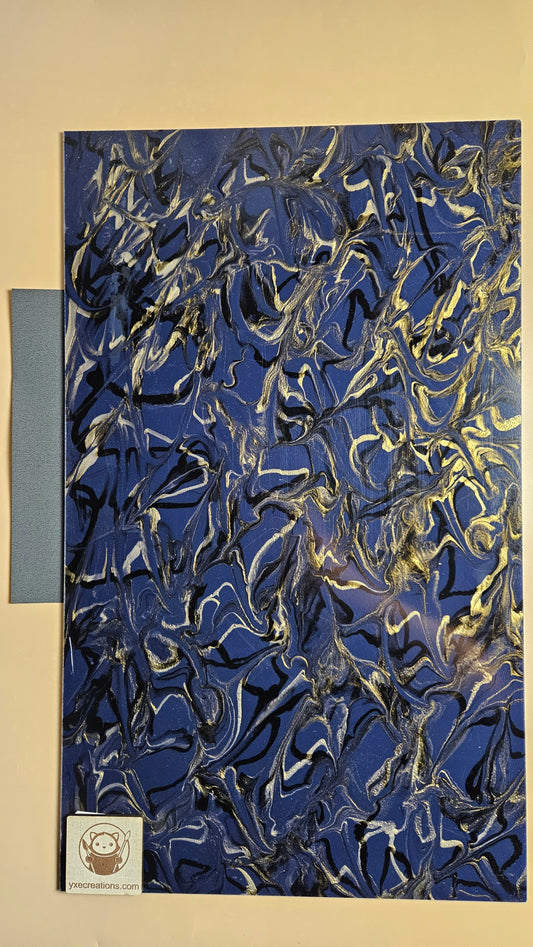 Designer Acrylic - Molten Marble  - Dark Blue (view 2)
