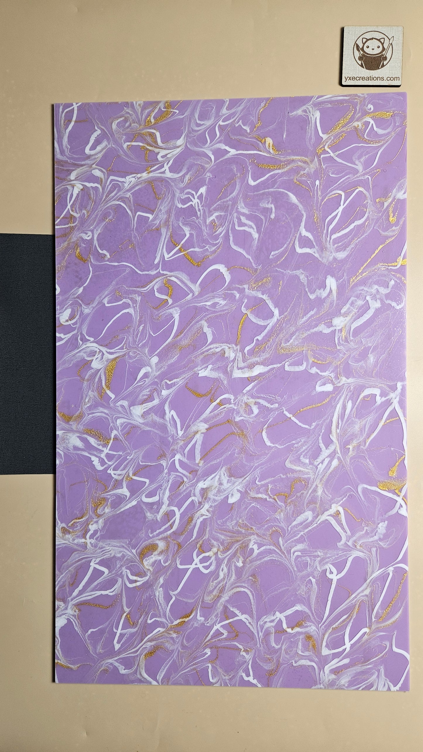 Designer Acrylic - Molten Marble  - Lavender (view 2)