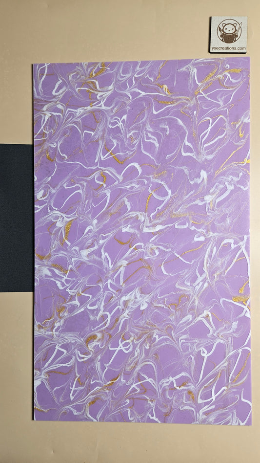 Designer Acrylic - Molten Marble  - Lavender (view 2)