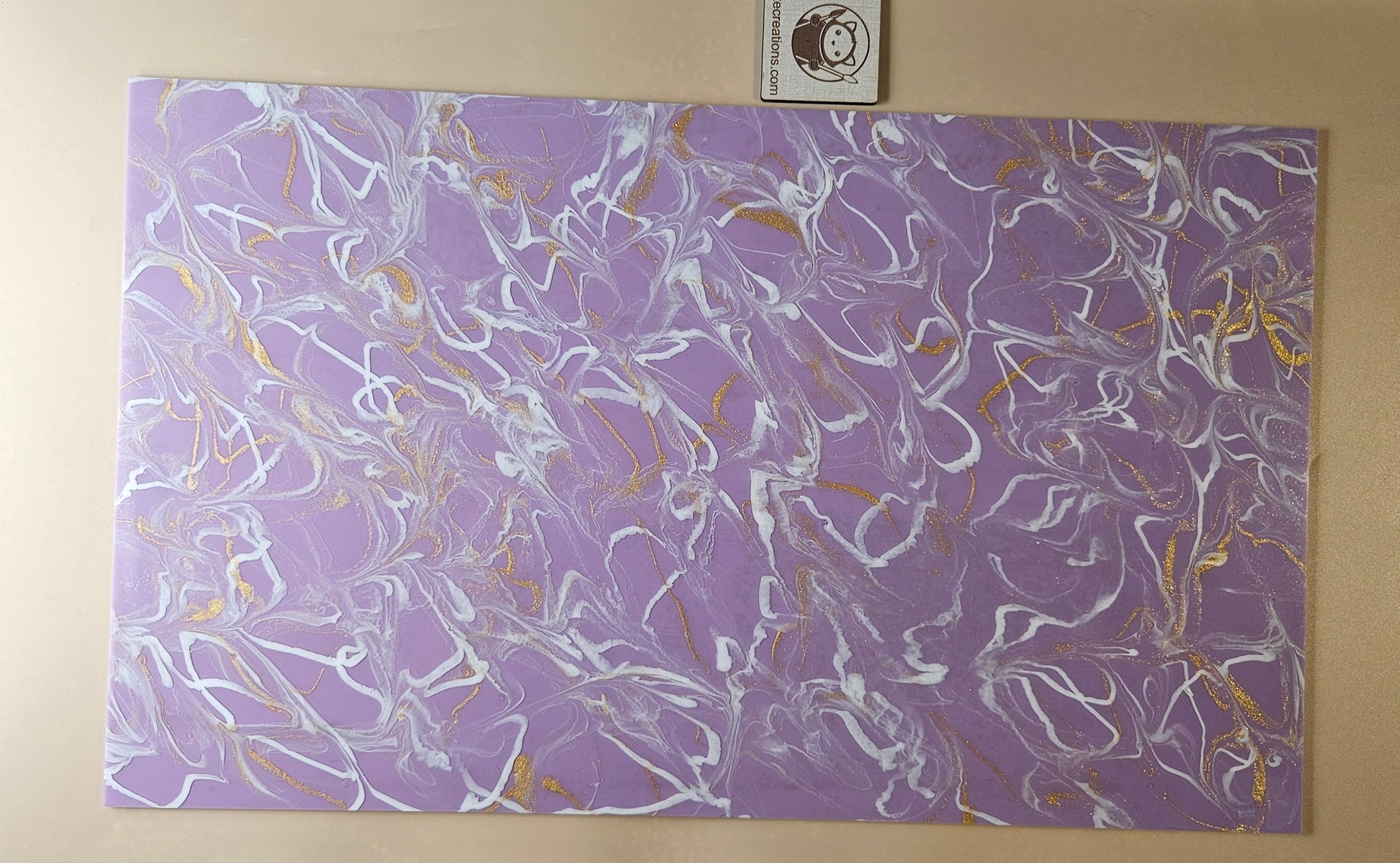 Designer Acrylic - Molten Marble  - Lavender (view 3)