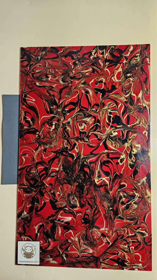 Designer Acrylic - Molten Marble  - Red (view 2)