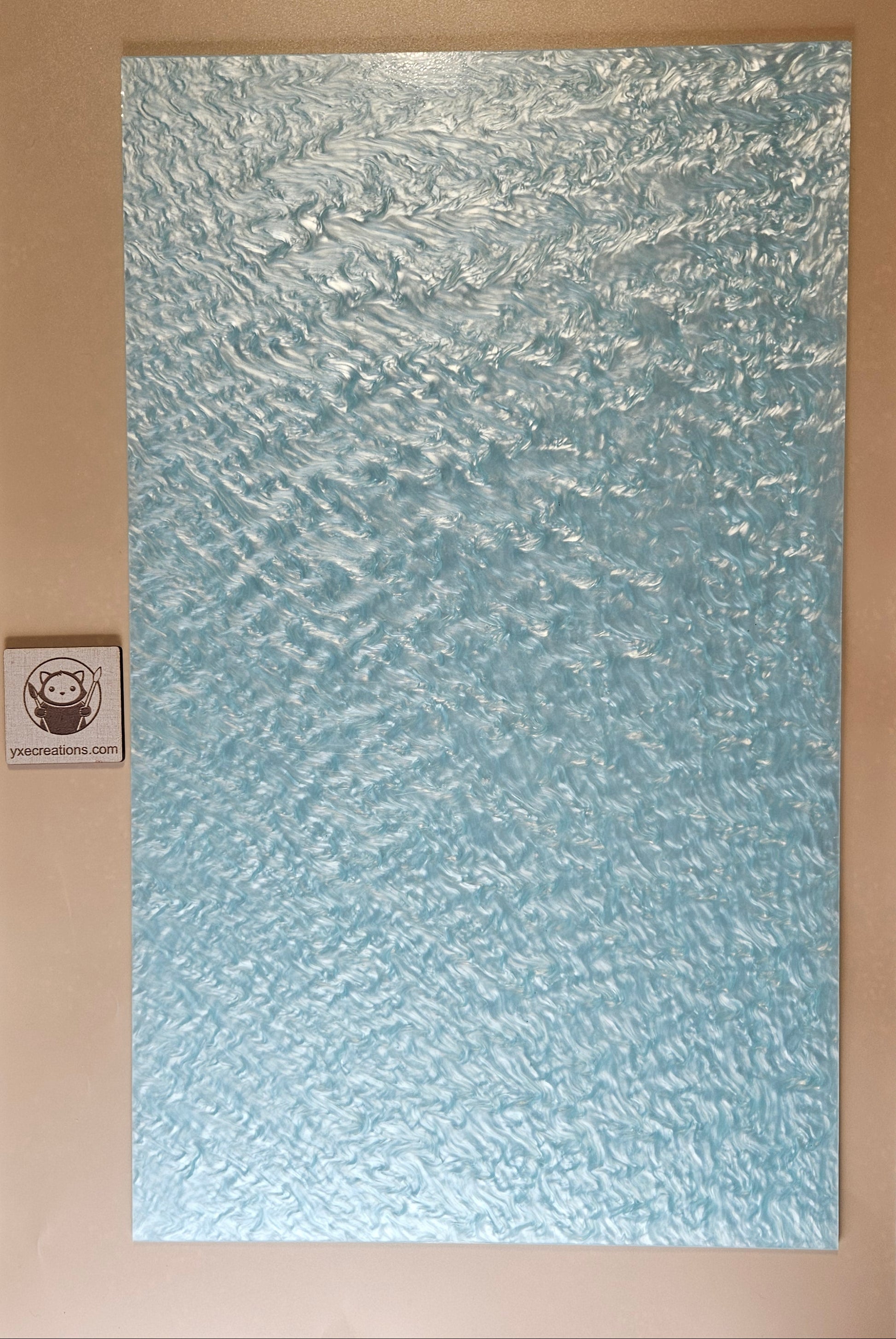 Designer Acrylic Sheet - Liquid Pearl - Glacier (view 3)