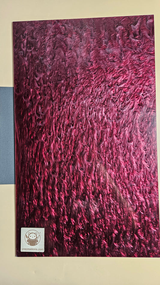 Designer Acrylic Sheet - Liquid Pearl - Bordeaux Silk (view 2)