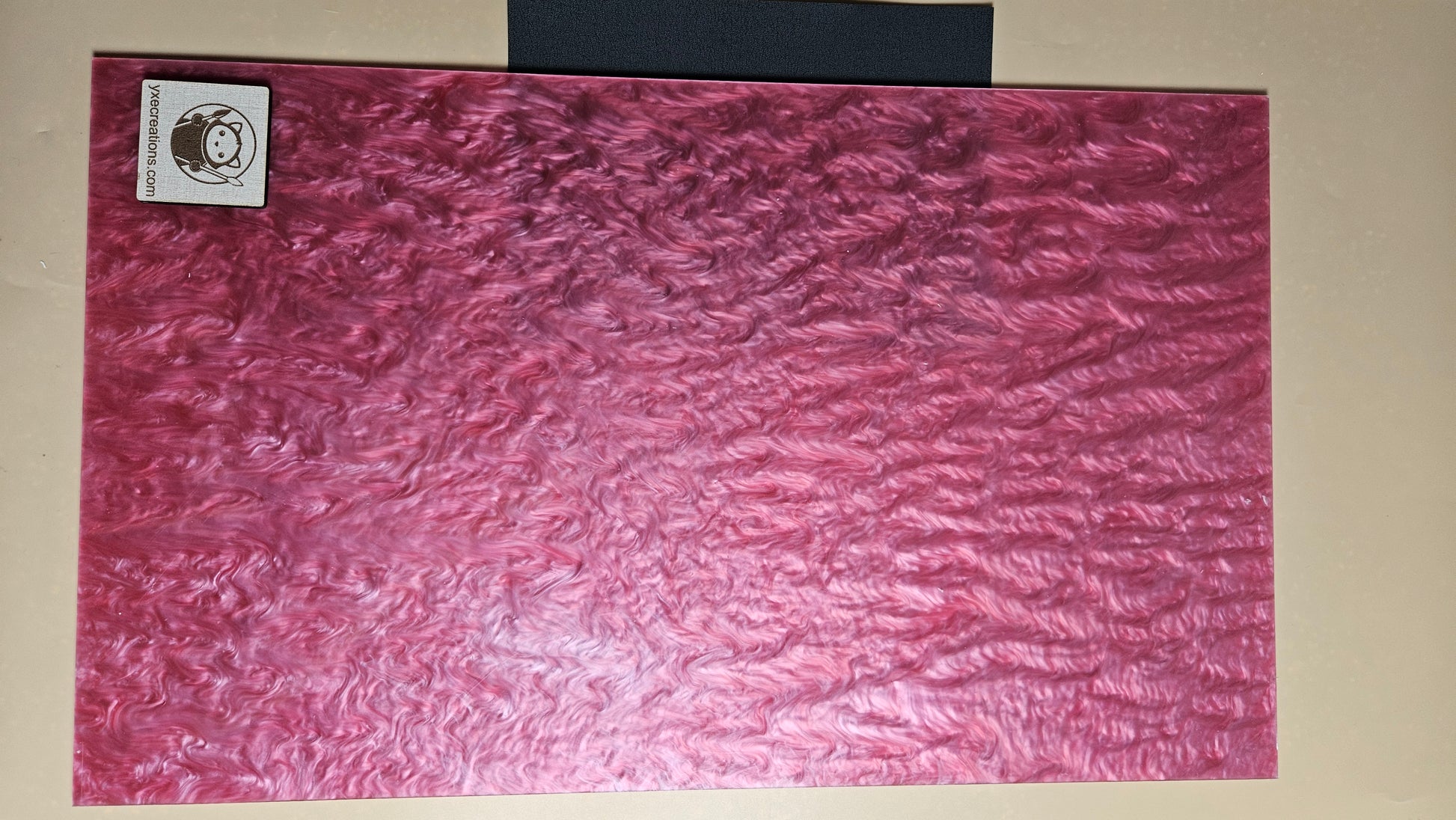 Designer Acrylic Sheet - Liquid Pearl - Strawberry Milk (view 2)