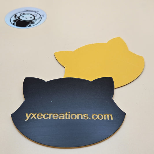 Two-Tone Engravable Acrylic - Black - Engraves Yellow