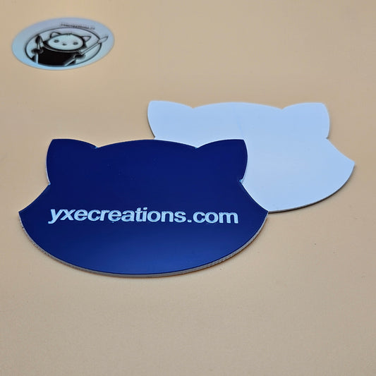 Two-Tone Engravable Acrylic - Blue - Engraves White